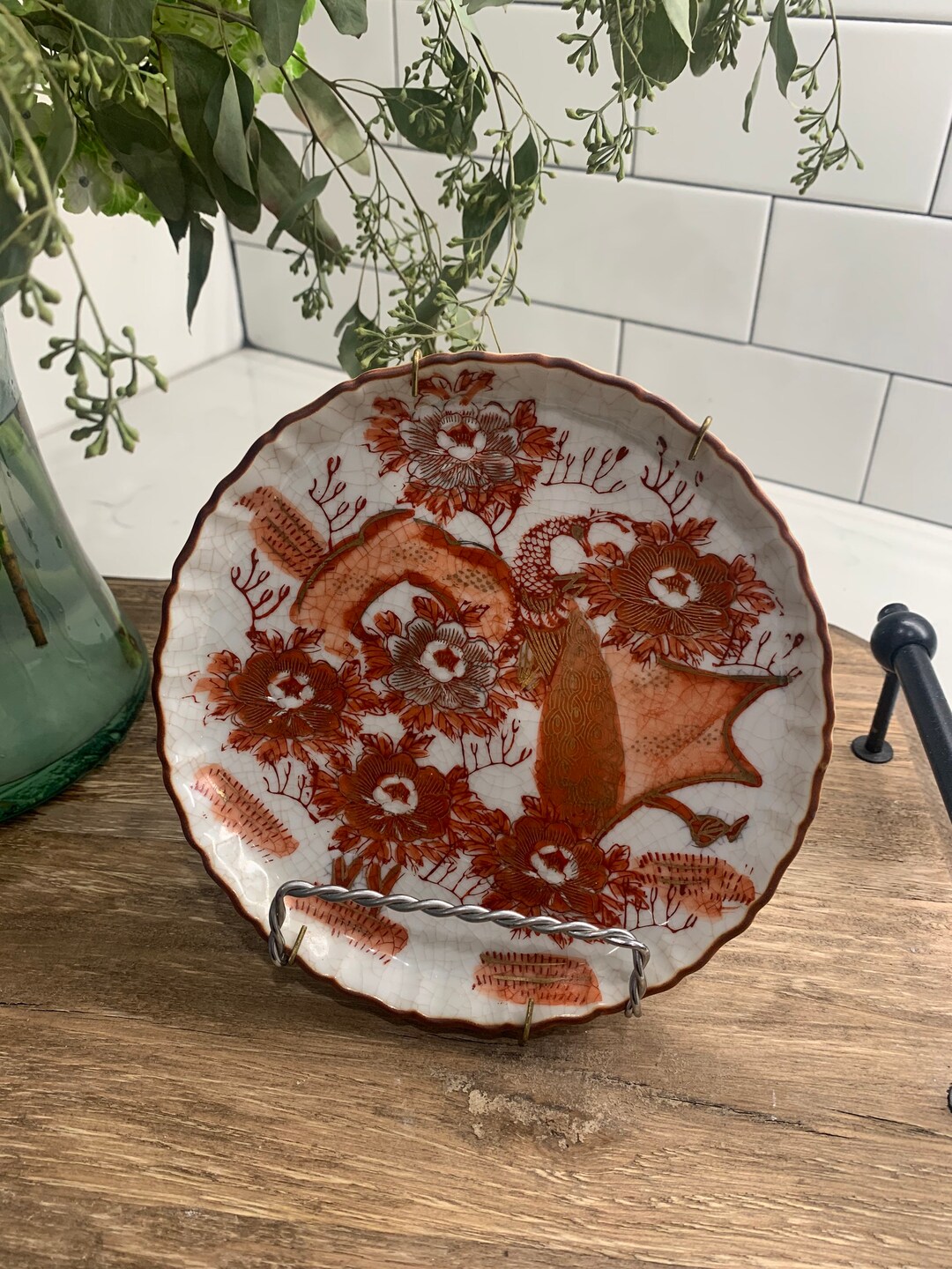 Japanese Satsuma Orange and Gold Scalloped 6.5 Plate Replacement Plate Wall Plate Etsy