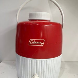 ICE WATER COOLER JUG 2 Gallon Large Red Thermos Indonesia