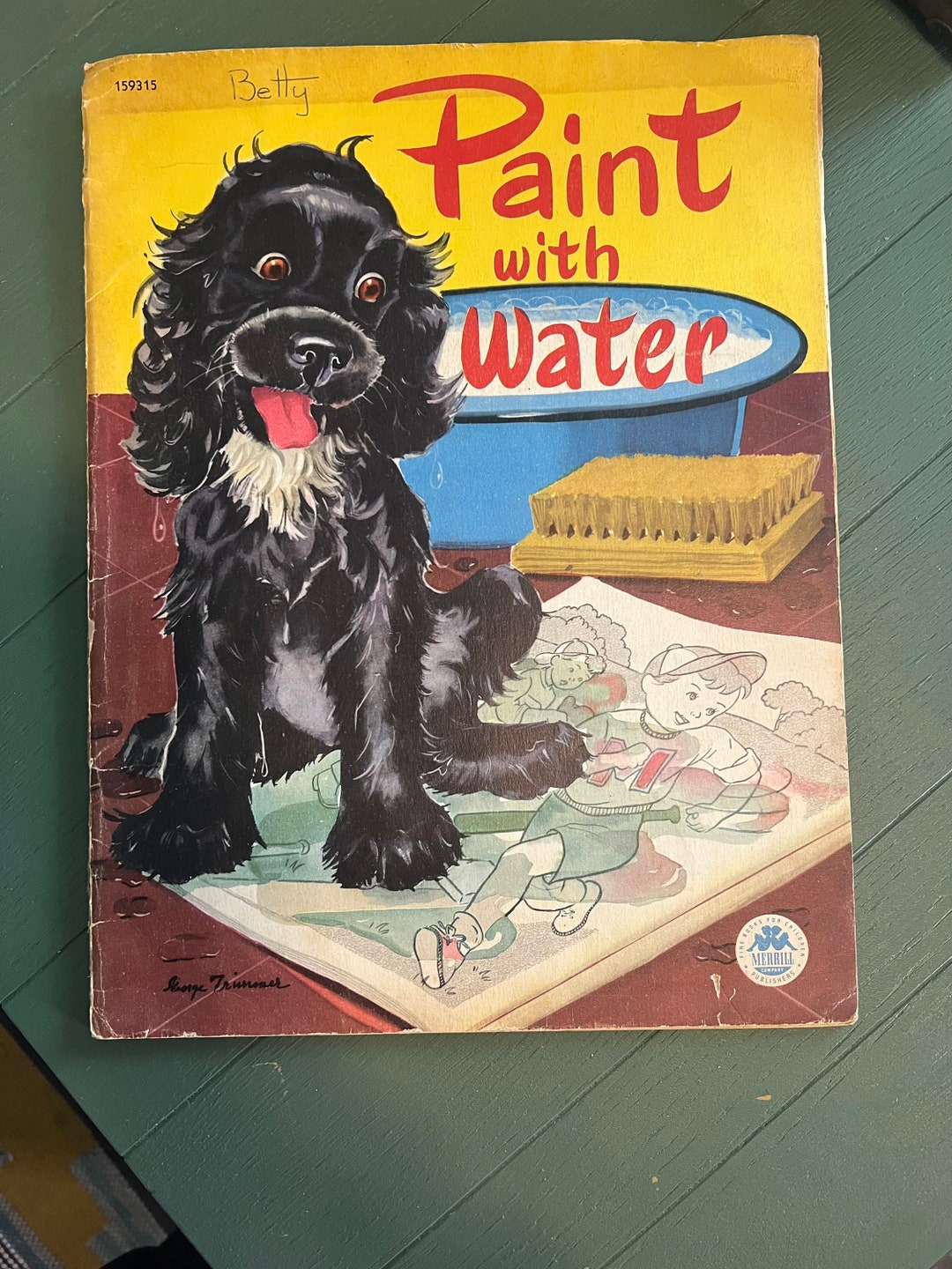 Vintage Paint With Water Kids Puppy Dog Book - Etsy