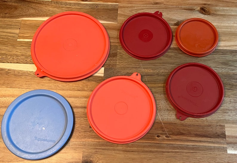 CHOICE Tupperware Vintage Round Replacement Lids Etsy Australia