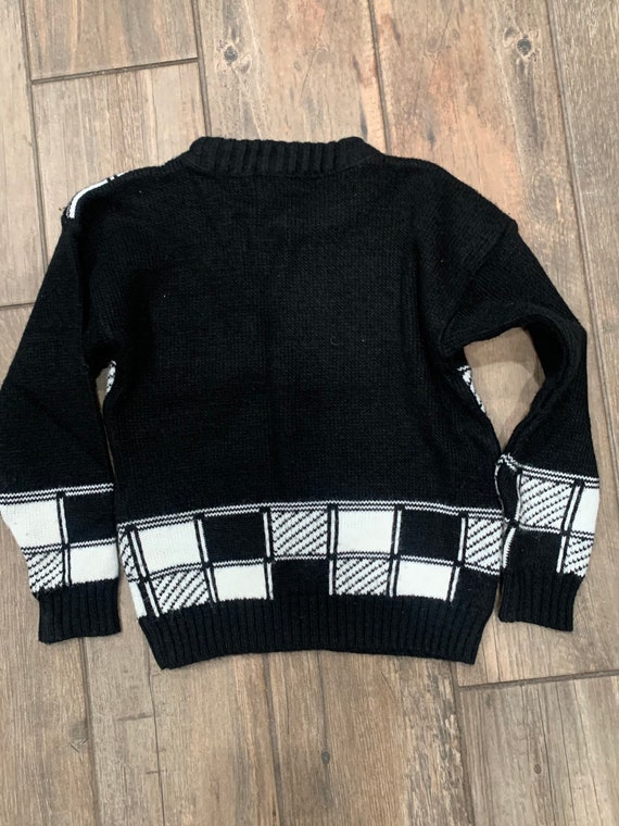 Vintage Funky 1980s Apparatus Kids 5-6 Sweater - image 2