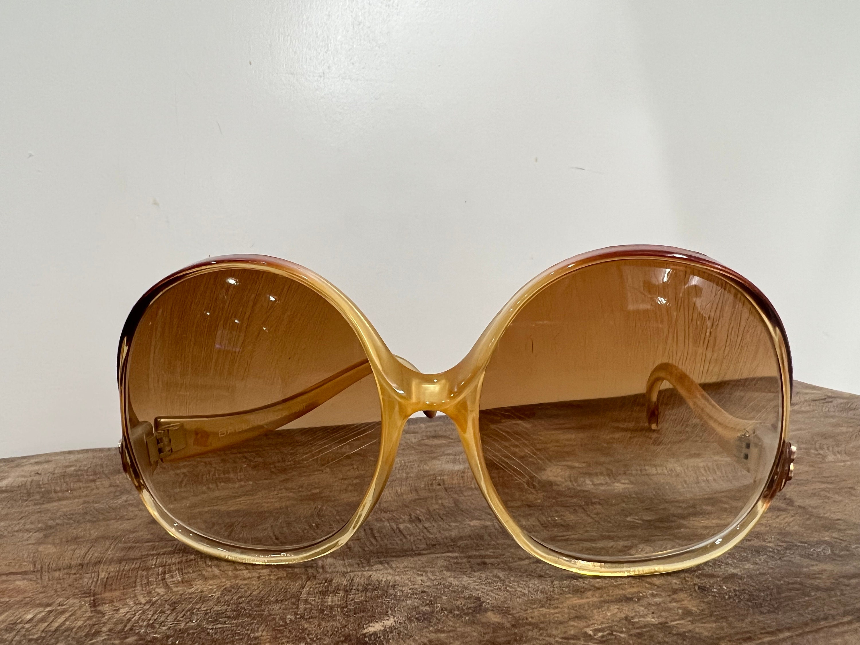 1970s Balenciaga Oversized Sunglasses model 7697 Vintage