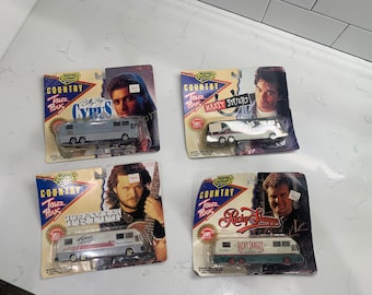 CHOICE ヴィンテージ カントリー ミュージック スター ツアーバス ロード チャンプ おもちゃの車 コレクター商品 トラヴィス トリット ビリー レイ サイラス マーティ スチュアート リッキー スカッグス NIB
