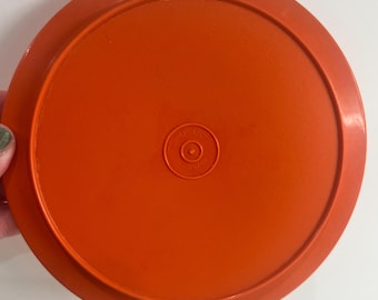 Vintage Tupperware Seal and Serve 6" Lid #1207 Orange Replacement