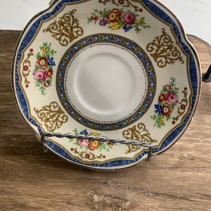 Pareek Jonson Bros England Vintage Beautiful Blue Floral Gold Trim 6” Plate | Replacement Plate | Wall Plate