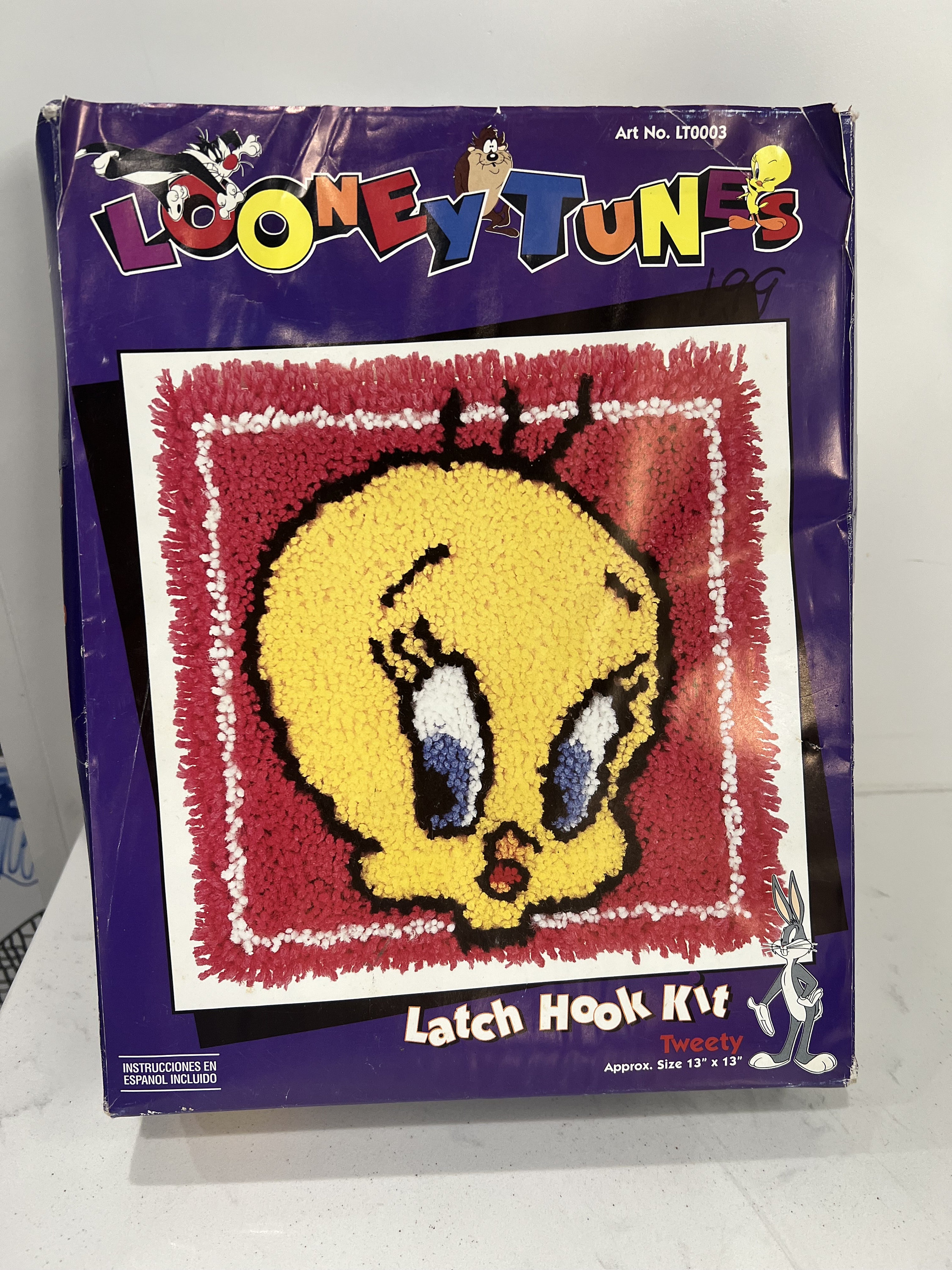 Looney Tunes Latch Hook Set Tweety Bird 90s Crafts 13x13 - Etsy