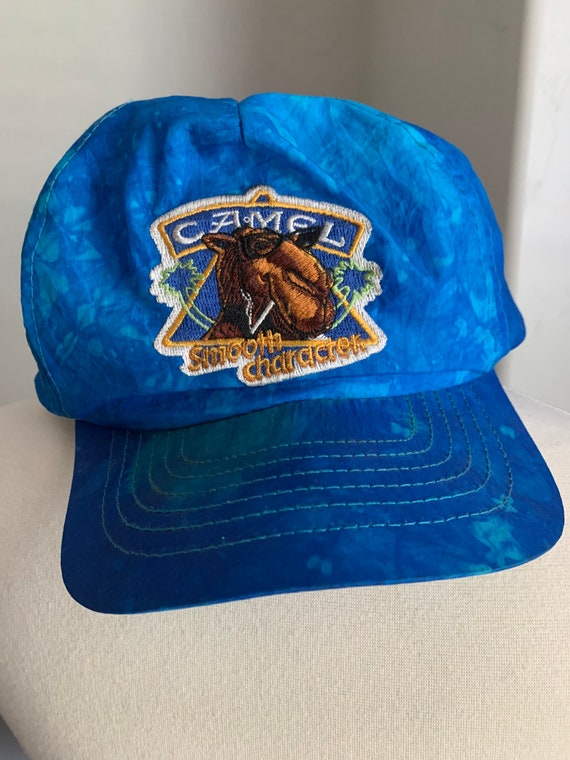 Nylon Tie Dye Cigarettes Camel - Camel Smooth Hat Vintage80s Blue Joe Character Etsy