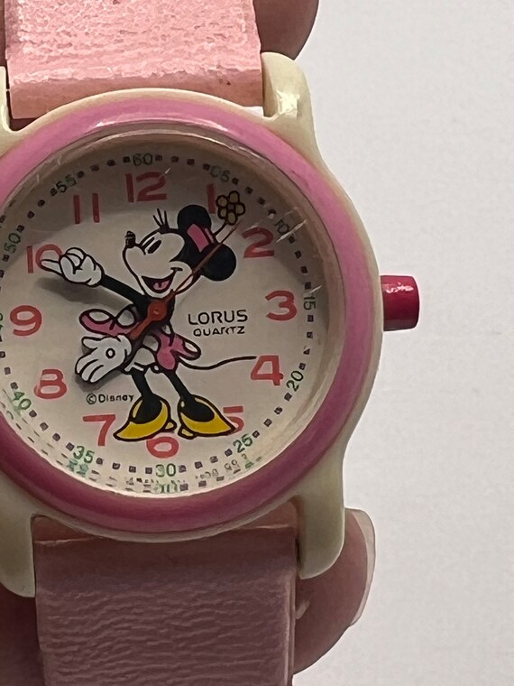 Vintage Pink Lorus Quartz Girls Watch Walt Disney… - image 6