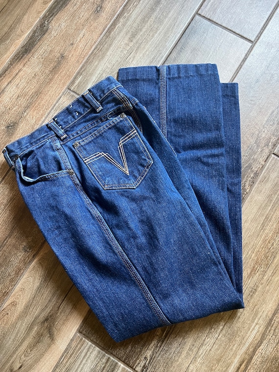 Vintage Western Wrangler Denim Ladies Jeans Junio… - image 1