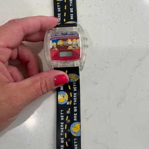 Vintage Collectable The Simpsons Wrist Watch Burger King 2002