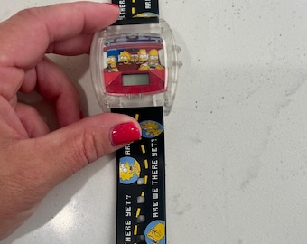 Vintage Collectable The Simpsons Wrist Watch Burger King 2002