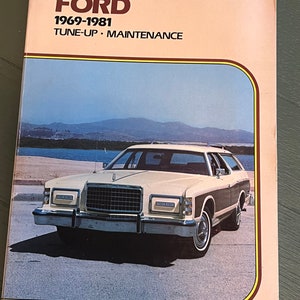 Ford 1969-1981 Tune-up Maintenance Shop A170 Manual by Floyd Clymer | DIY Car Mechanics