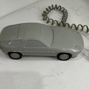 Vintage Porche Car Push Button Telephone with Cord, Dialfone RC 928 Hong Kong