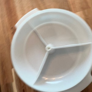 Tupperware 3 Tray 808 Tupperware divided Bowl in White