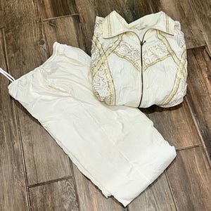 Great Cavalier by St Paul Windsuit Vintage Women’s Medium White & Gold Medium