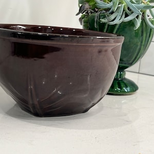 McCoy Pottery Brown Glaze Vintage Serving Bowl