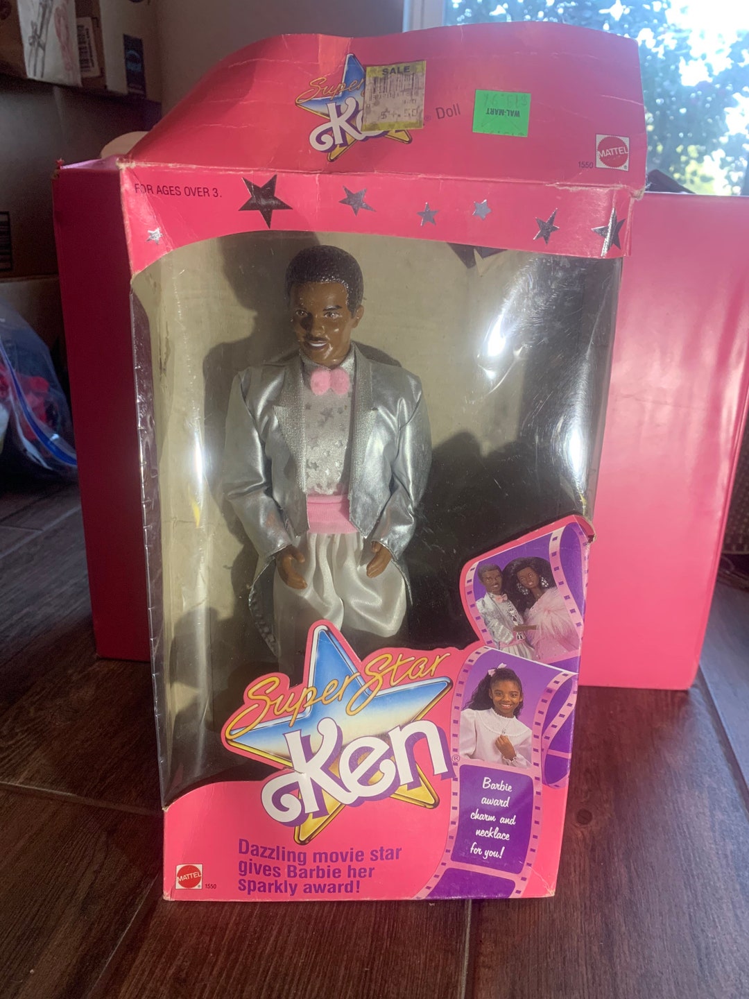1988 Super Star Ken Doll Ethnic African American Barbie Doll With