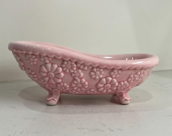 Vintage Punk Claw Foot Tub Soap Dish Victorian Porcelain Bathroom Décor