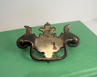 Vintage Möbelknaufe aus goldfarbenem Messing 1980er Jahre