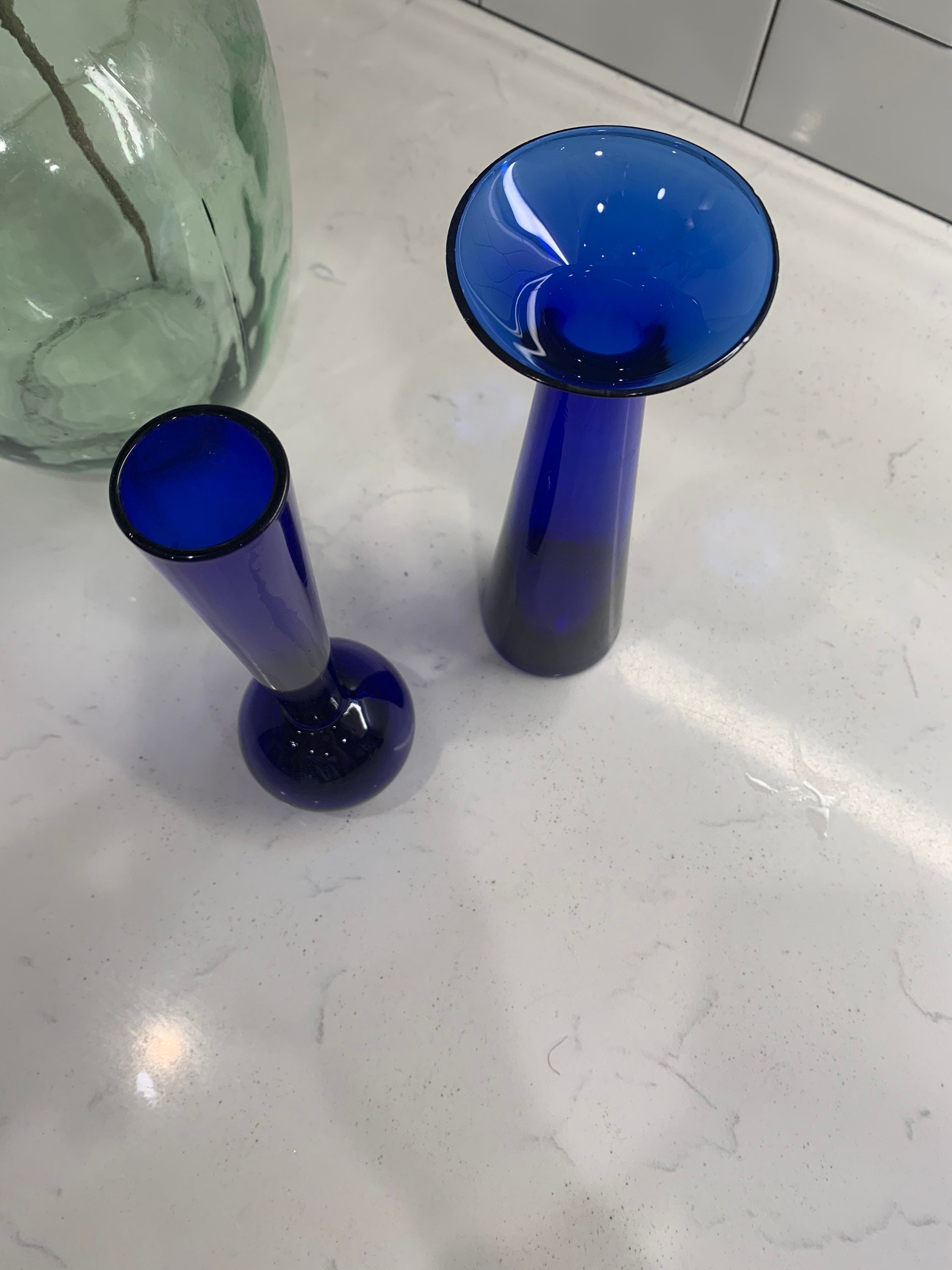 CHOICE Swedish Mid Century MOD Cobalt Blue Vases - Etsy