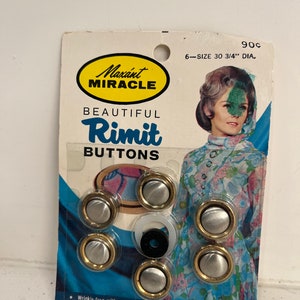 Maxant Miracle Beautiful Rimit Buttons Vintage Size 30 3/4 USA
