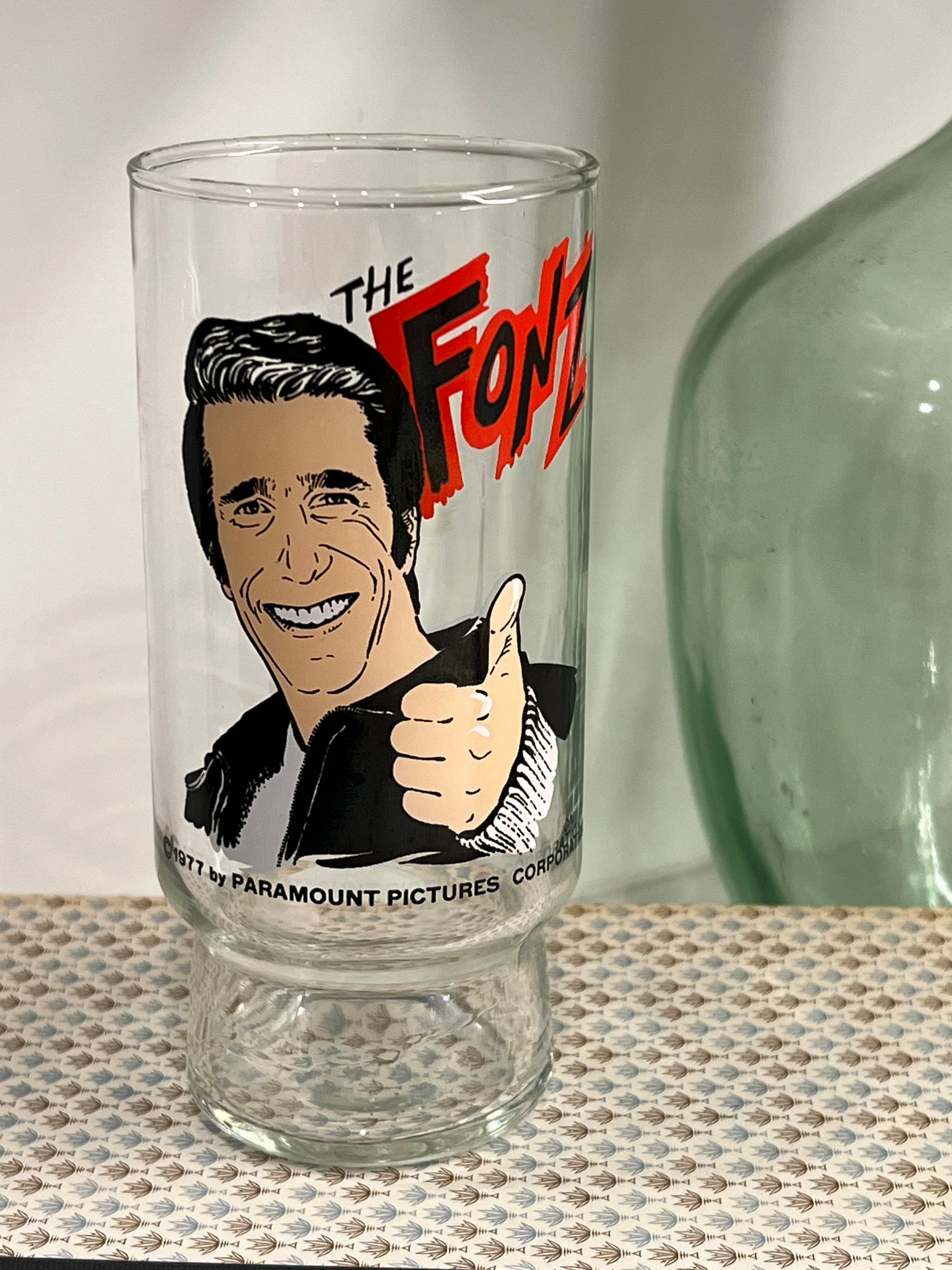 1973 King-Seeley Happy Days The Fonz 9.5″ Metal Thermos with Paper