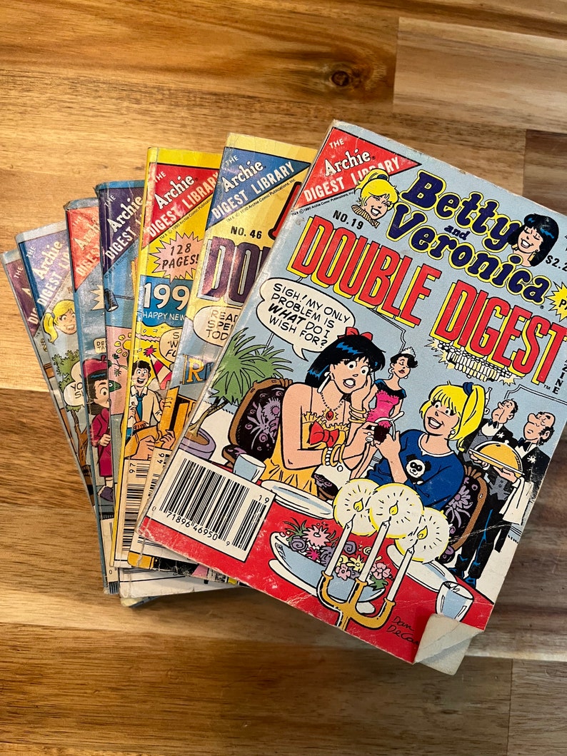 Archies Double Digest Magazine, Betty & Veronica, Little Archie Vintage Comics image 2