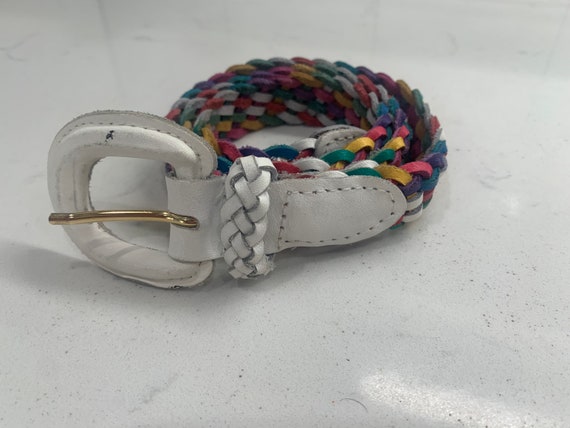 Vintage 80’s Braided Multicolor Belt s-l400.jpg main image 2