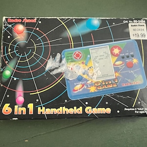 Vintage Radio Shack 6 Games in 1 Handheld Game 60-2494 Deadstock New