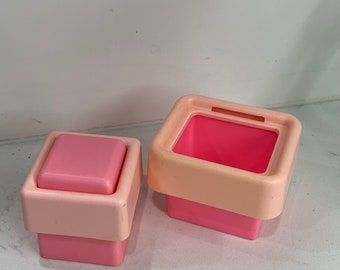 Barbie 1977 Traumhaus Pink Möbel | vintage Mattel Nachttisch Tisch