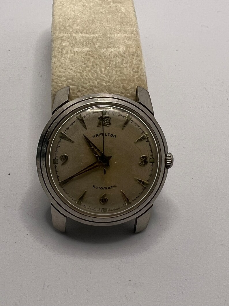 Hamilton Watch Automatic Men's Silver Dial Swiss Made Round Vintage - Etsy