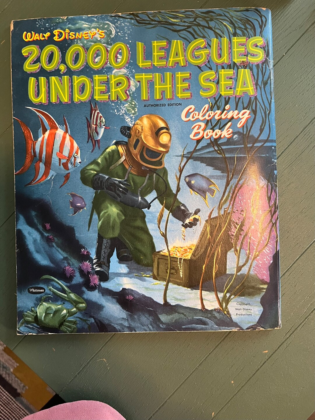 20,000 Leagues Under the Sea Vintage Coloring Book | Animation Art ...