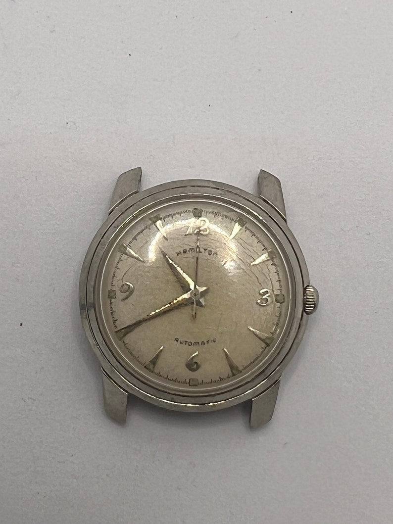 Hamilton Watch Automatic Men's Silver Dial Swiss Made Round Vintage - Etsy