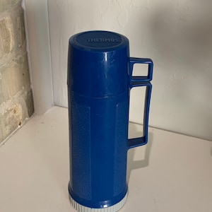 Vintage Blue Thermos 1 Quart