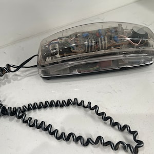 Vintage 1980s 1990s Clear Phone | Transparent Telestyle Telephone