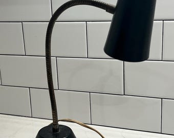 MCM Black Gooseneck Desk Lamp