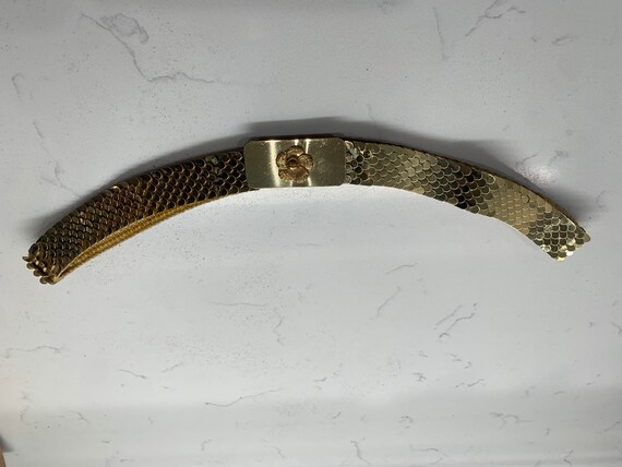 Gold Vintage 1980s Stretch Belt Small/Medium - image 5