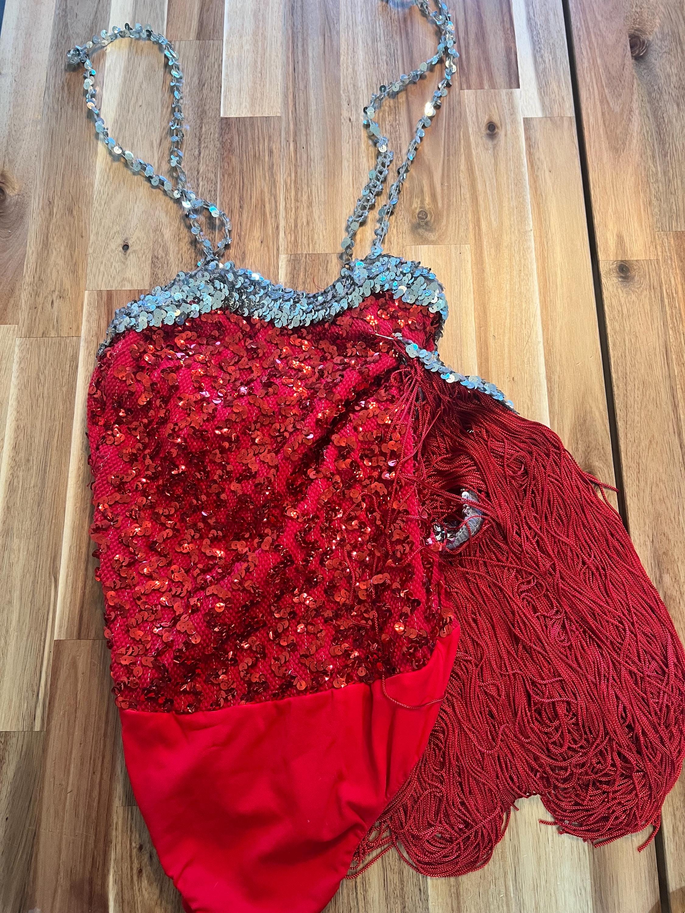 red sequin dress dance costume Stunning Mirror Red Sequin Salsa Dance Dress