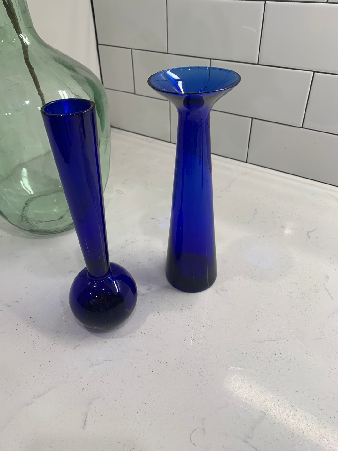 CHOICE Swedish Mid Century MOD Cobalt Blue Vases - Etsy