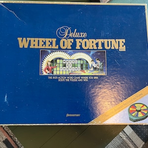 Wheel Of Fortune Deluxe Vintage Board Game 1985 Word Game