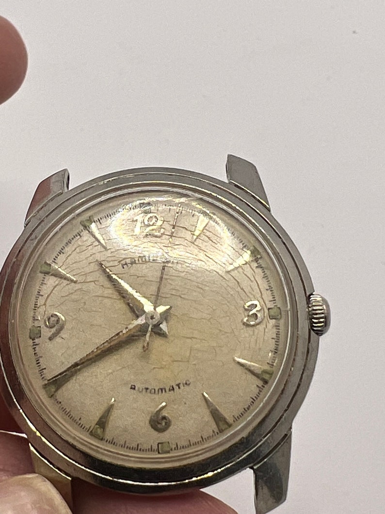 Hamilton Watch Automatic Men's Silver Dial Swiss Made Round Vintage - Etsy