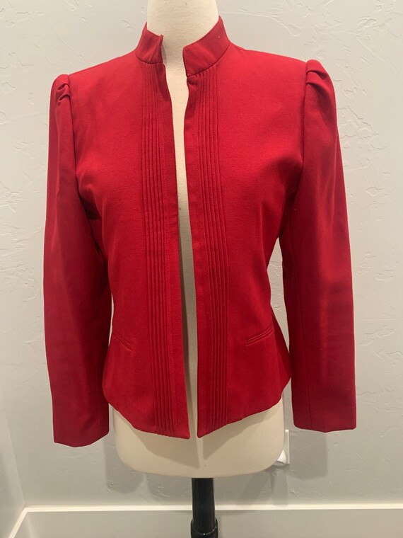 Vintage Sasson Paris New York Red Women’s Blazer … - image 2