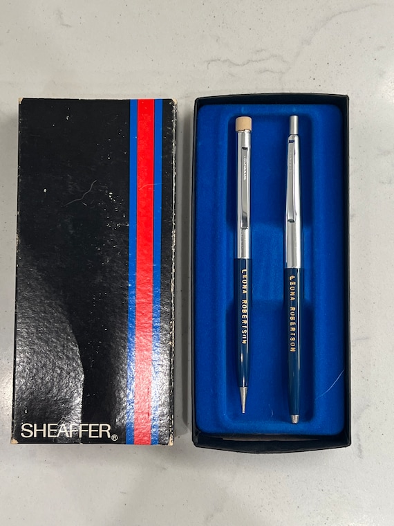 Sheaffer Pen and Mechanical Pencil Set in Blue Personalized