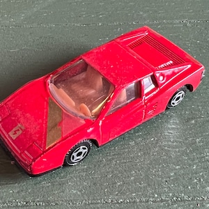 Vintage Summer Marz Karz Ferrari 308 GTB Racing Red Loose Diecast Car 1:64 Collectible Toy Car