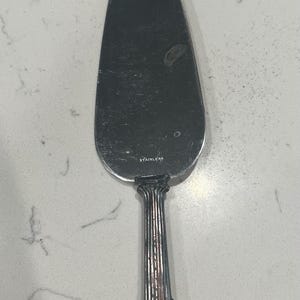 Vintage Silver Ornate Cake Cutter Serving Spatula Stainless