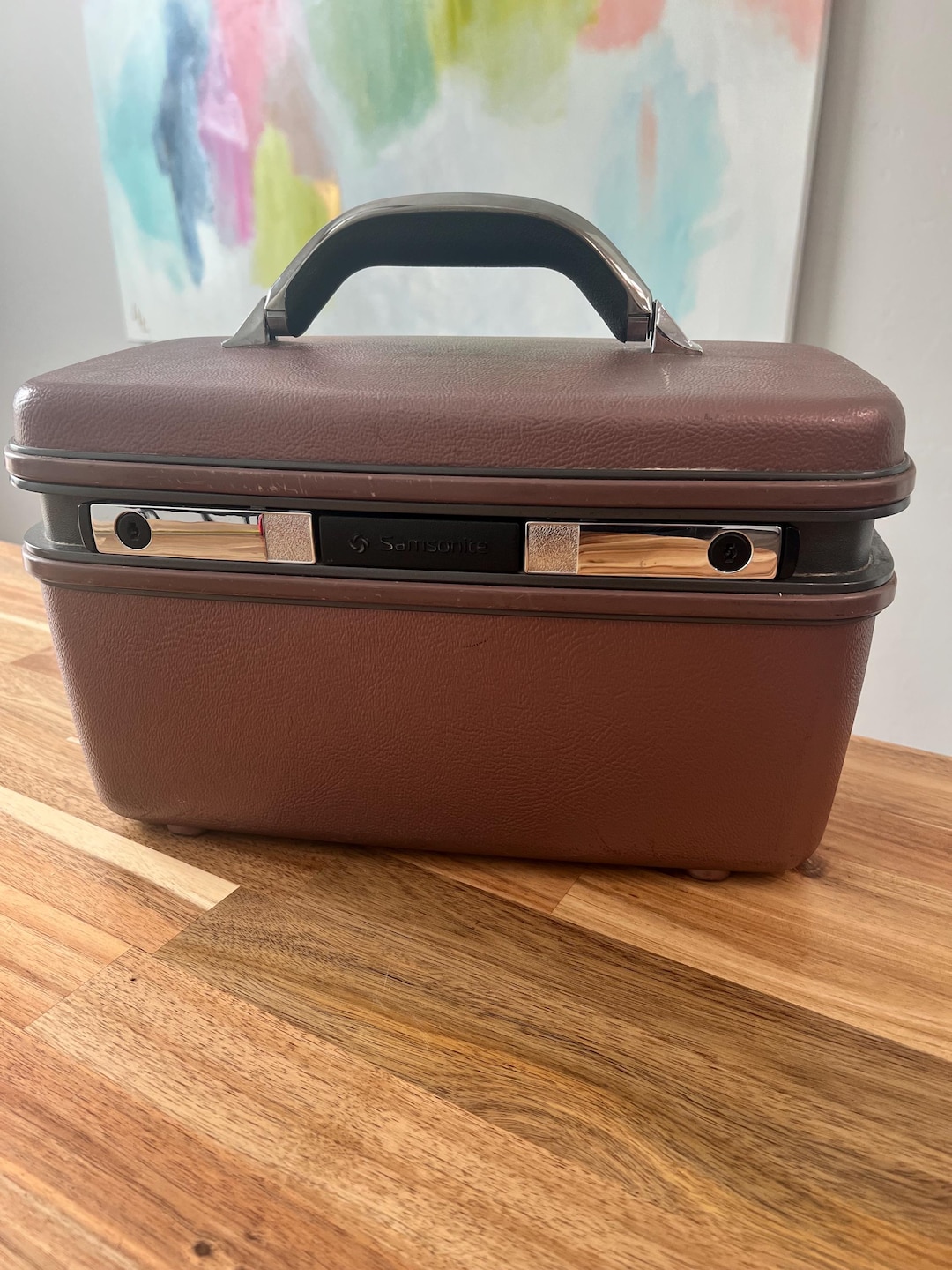 Vintage Samsonite Silhouette Traveler Carry on Makeup Case in