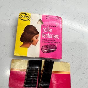Vintage schwarze Goody Hair Bobby Pins Made USA