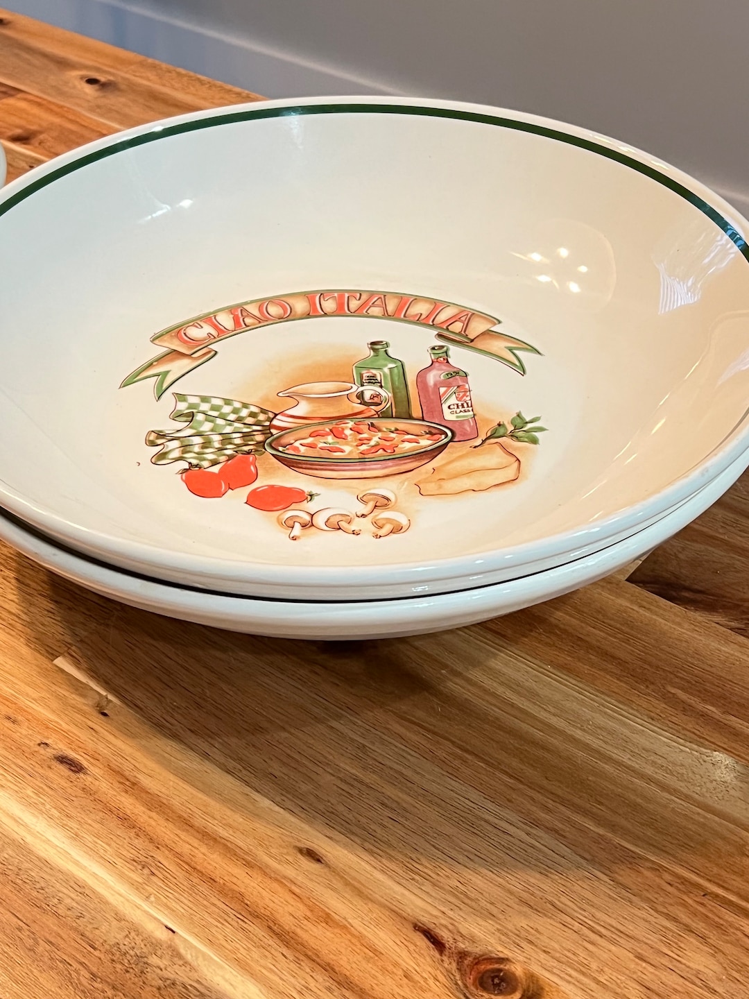 Over and Back Inc Ciao Italia Pasta Bowl Made in Italy Etsy