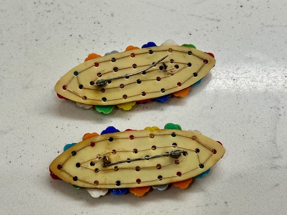 Antique MIRIAM HASKELL 1920s  Multi Color Flower … - image 4