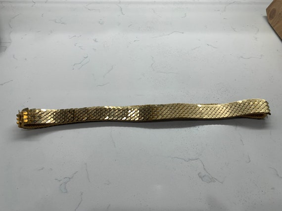 Gold Vintage 1980s Stretch Belt Small/Medium - image 4